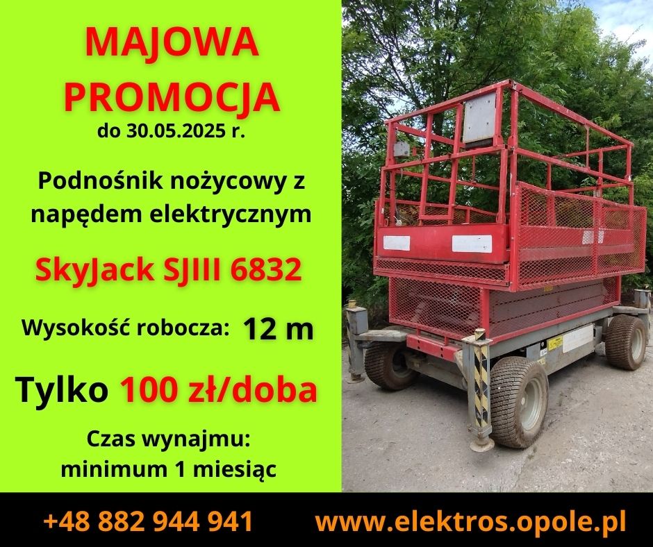 Majowa promocja na podnośnik SkyJack SJII 6832
